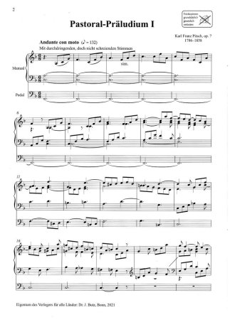 Preview: Notenbeispiel Pastoralpräludium